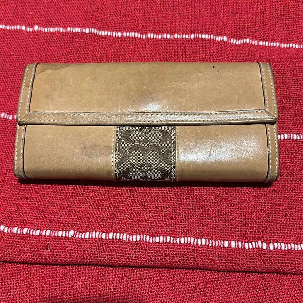 Coach leather wallet